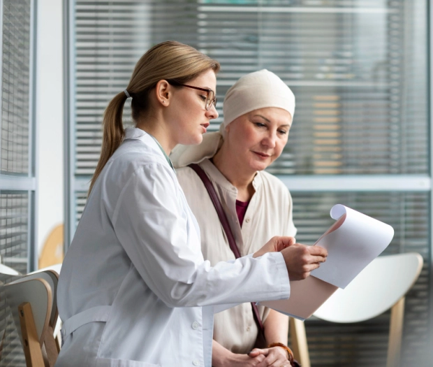 Zdjęcie onkologa podczas wizyty